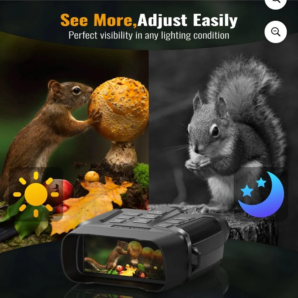 Advanced Digital Night Vision Binoculars - Black